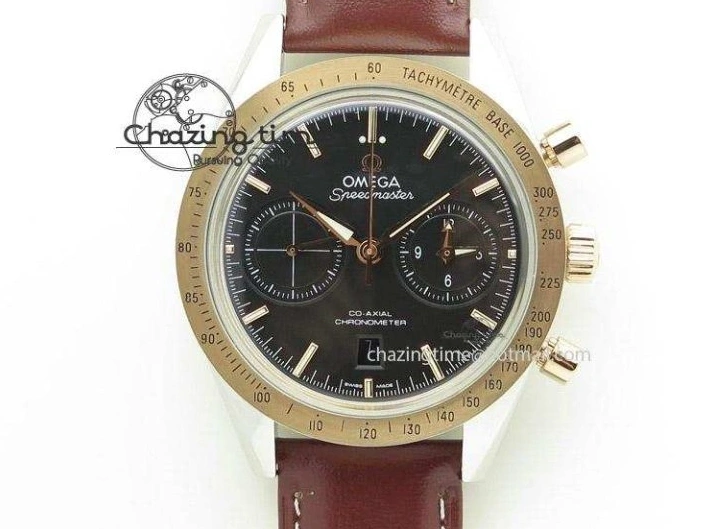 0307 Speedmaster Black Benom PVD Moon RMF Best Edition on PVD Bracelet Lemania HW WrinkleFree 7727